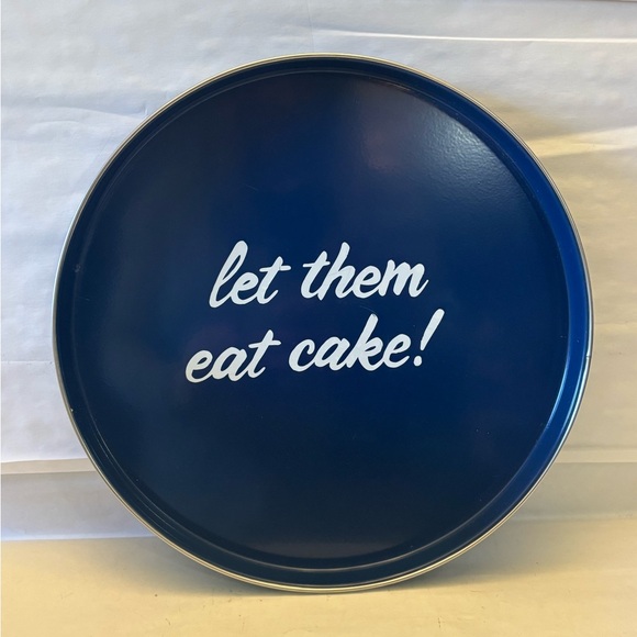 Rate Lenox Kate spade tin cake carrier 10” cake by the slice let them eat cake - Picture 15 of 16